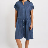 Betty Basics Sandy Dress in Blue Stripe