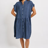 Betty Basics Sandy Dress in Blue Stripe - view 2