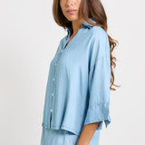 Betty Basics Emmy Shirt in Mid Wash - view 3