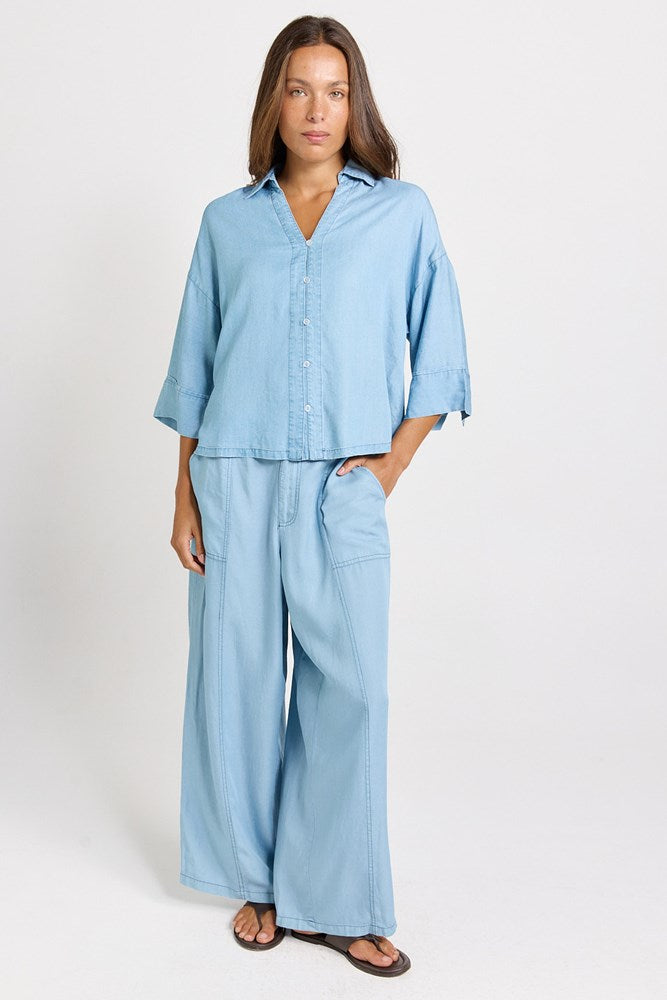 Betty Basics Emmy Pant in Mid Wash - view 2