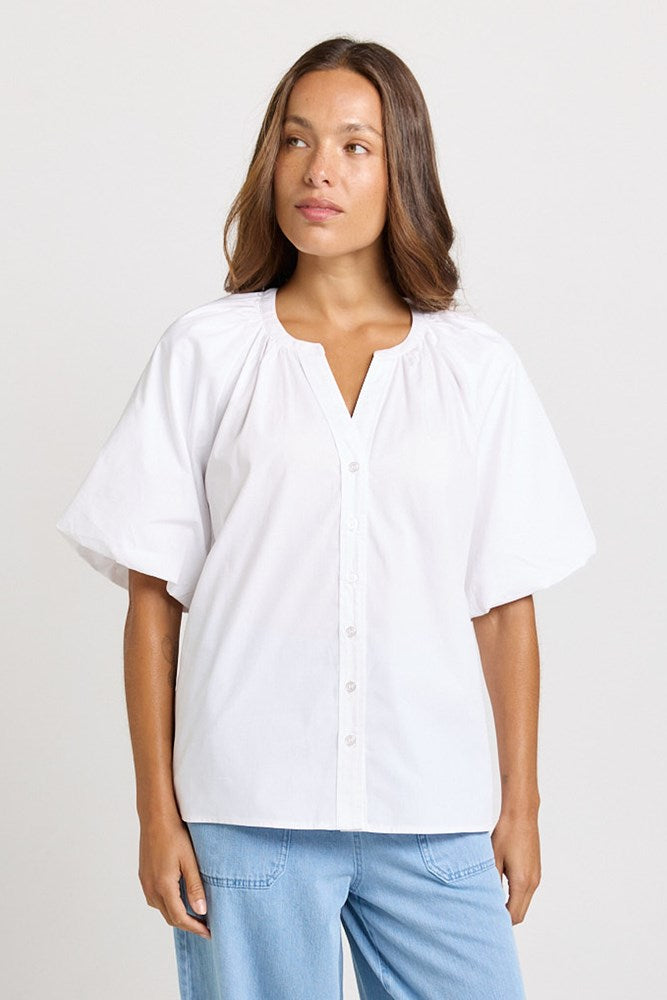 Betty Basics Bronte Blouse in White