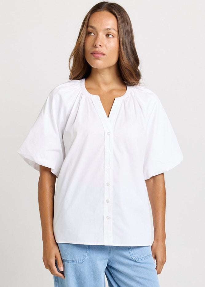 Betty Basics Bronte Blouse in White