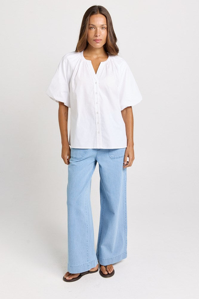 Betty Basics Bronte Blouse in White - view 2