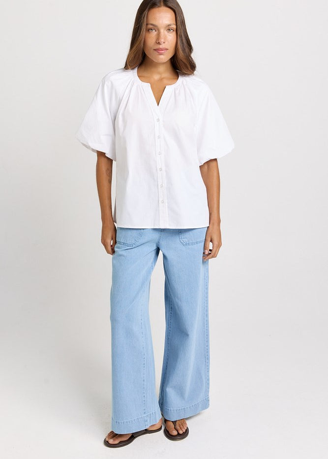 Betty Basics Bronte Blouse in White - view 2