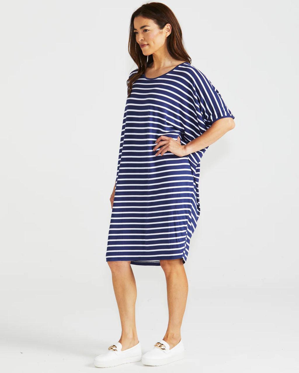 MAUI DRESS - Parisian Stripe