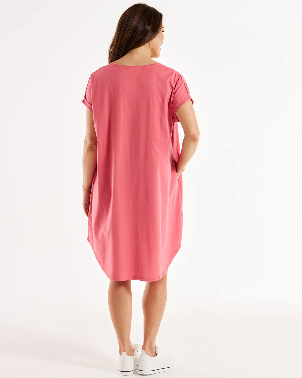 MAXINE T-SHIRT DRESS - Dusty Rose