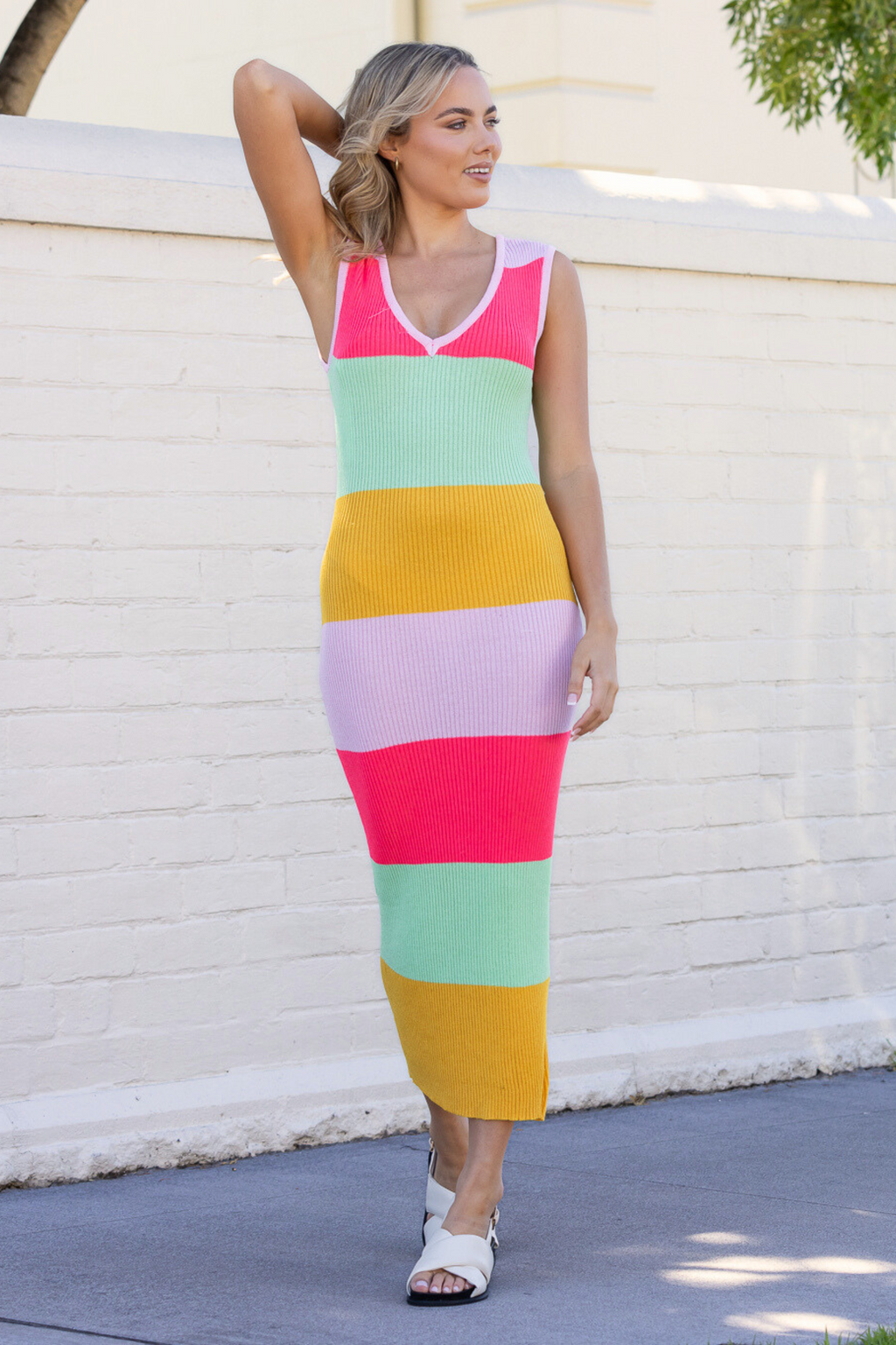 Pastel 2025 striped dress