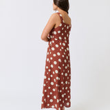 CONSTANCE MIDI DRESS - Rust Spot