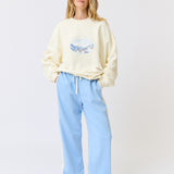 NINA SWEATER - Cream Print