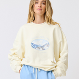 NINA SWEATER - Cream Print