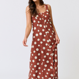 CONSTANCE MIDI DRESS - Rust Spot