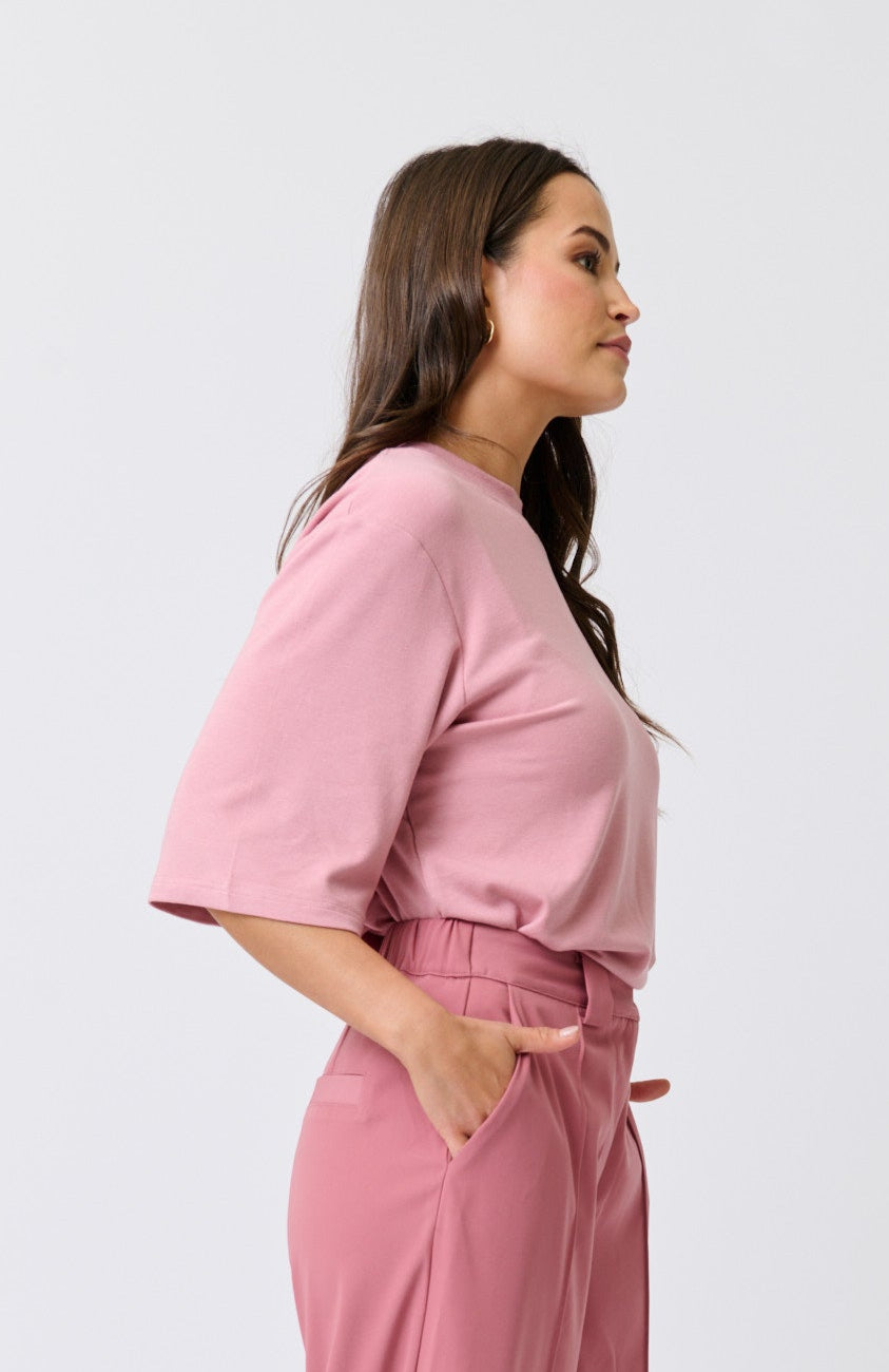 SOLANA TEE - Dusty Pink
