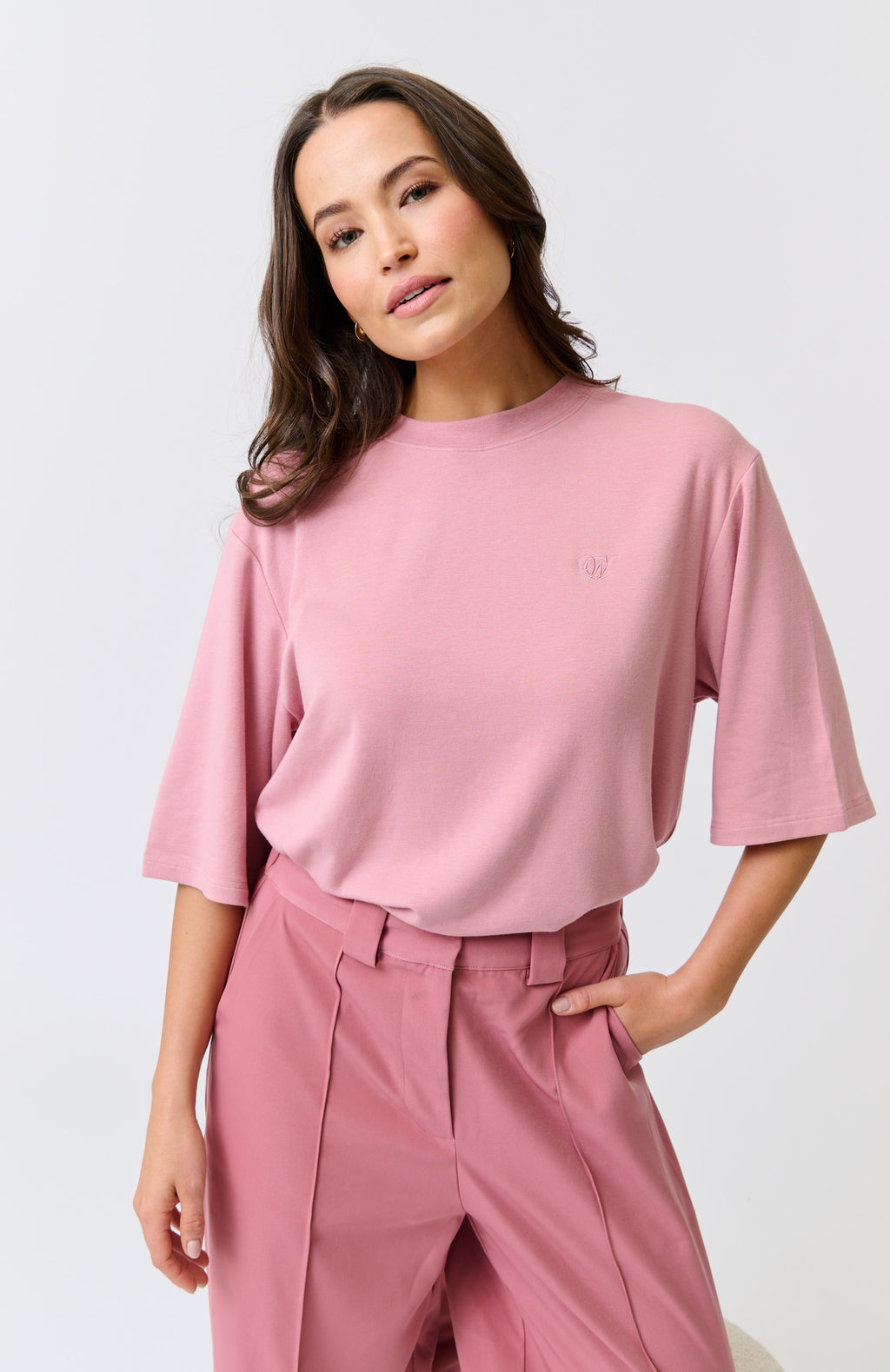SOLANA TEE - Dusty Pink