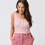 CALISTA TANK - Rose Stripe