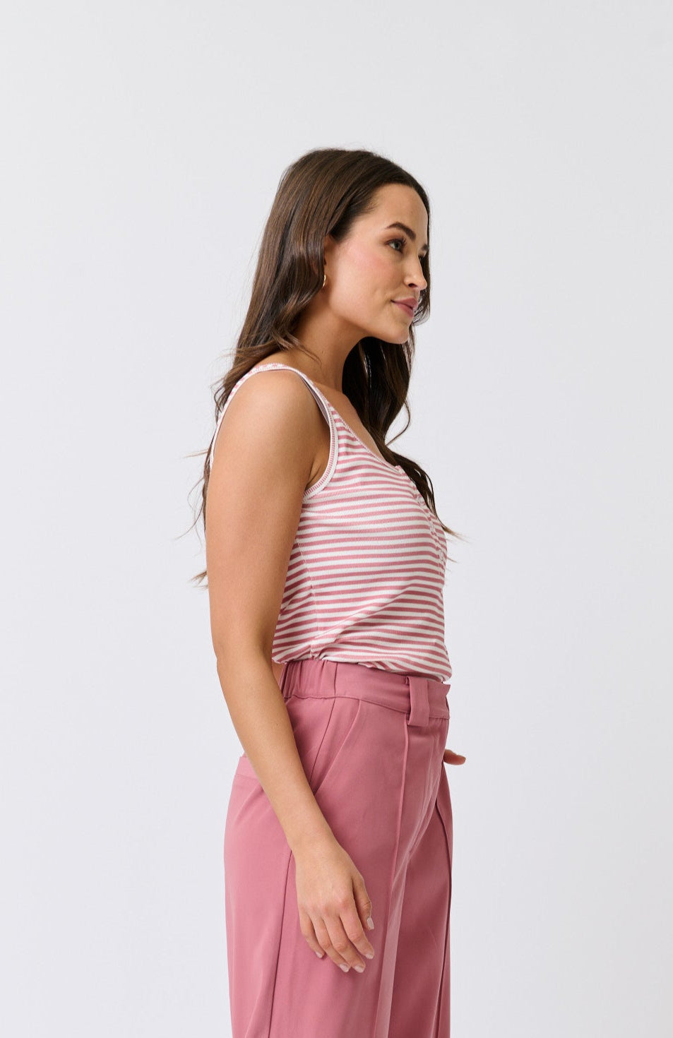CALISTA TANK - Rose Stripe