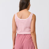 CALISTA TANK - Rose Stripe