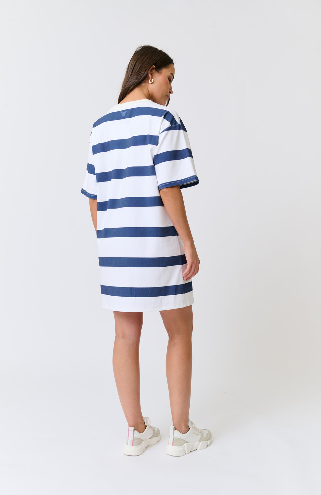 JAGGER T-SHIRT DRESS - Navy Stripe