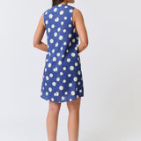 SELENA MINI DRESS - Navy Spot