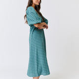 DEVON MIDI DRESS - Jade Check