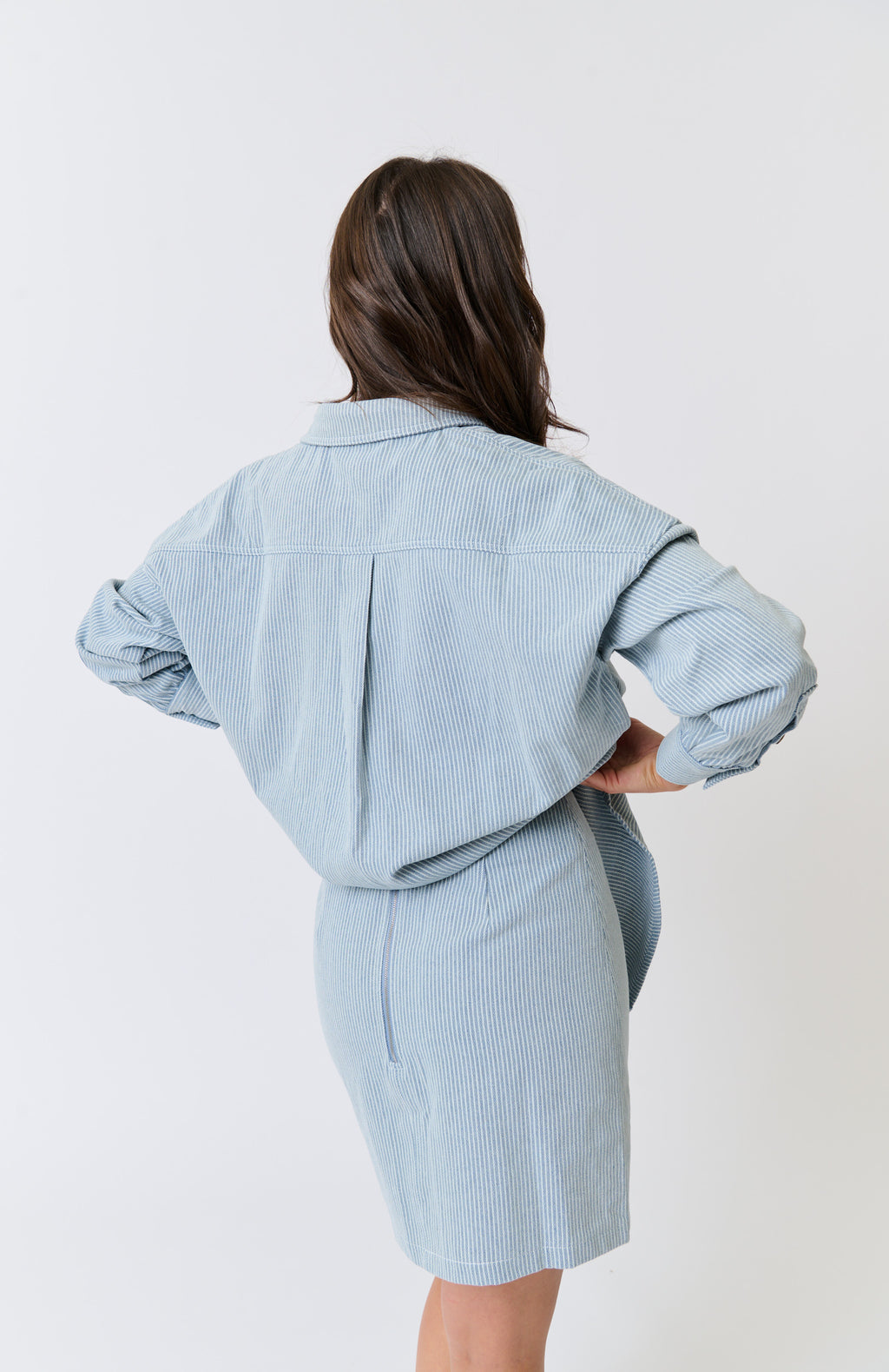 TAMIKA SHIRT - Stripe Denim