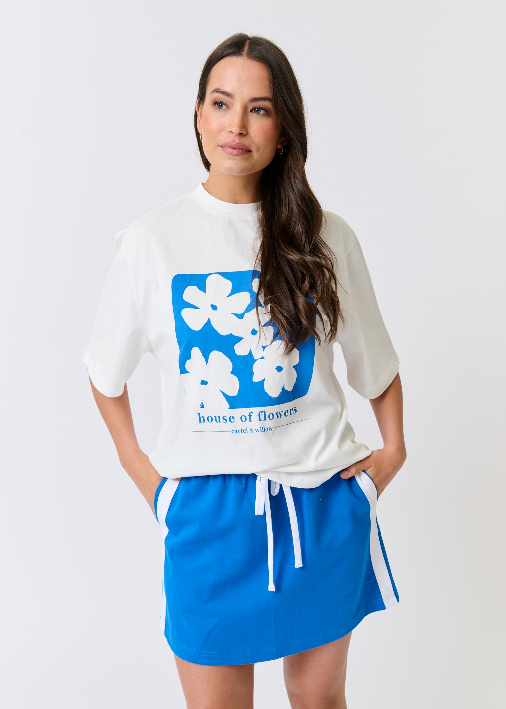 MILANA MINI SKIRT - Cobalt