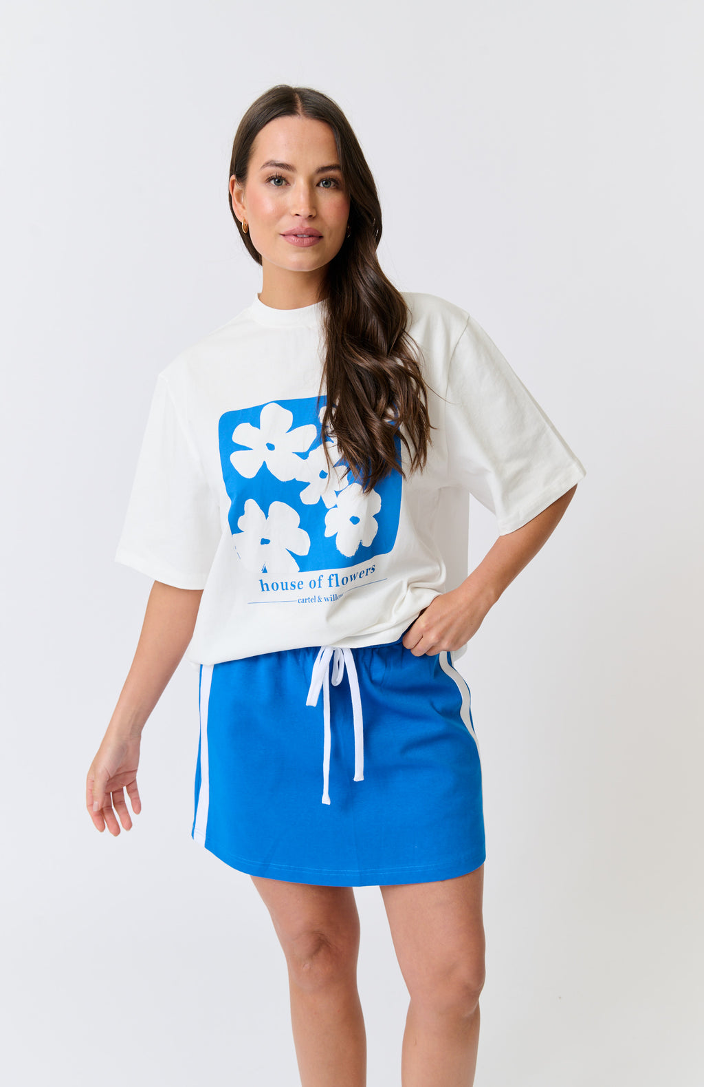 MILANA MINI SKIRT - Cobalt