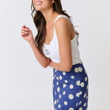 ZYLA MINI SKIRT - Navy Spot