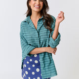 ZYLA MINI SKIRT - Navy Spot
