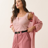CALISTA TANK - Rose Stripe