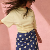 ZYLA MINI SKIRT - Navy Spot