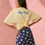 ZYLA MINI SKIRT - Navy Spot