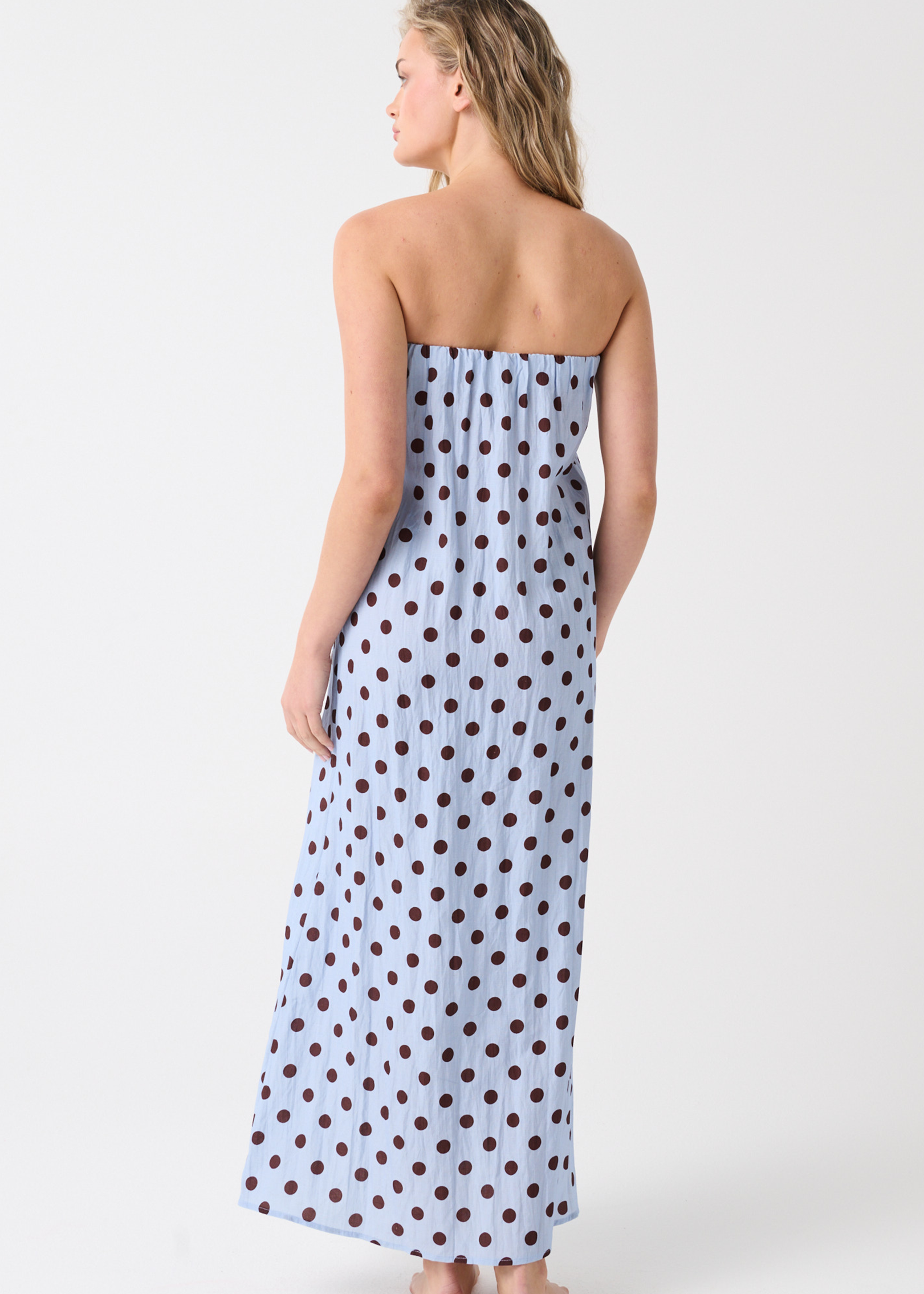 Emma Linen Maxi Dress - Ice