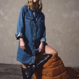 Aveline Denim Shirt Dress