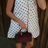 Polka Dot Cotton Mini Dress