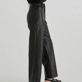 SOLA PU PANT - Black