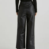 SOLA PU PANT - Black