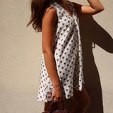 Polka Dot Cotton Mini Dress