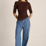 Estelle Drape Neck Top