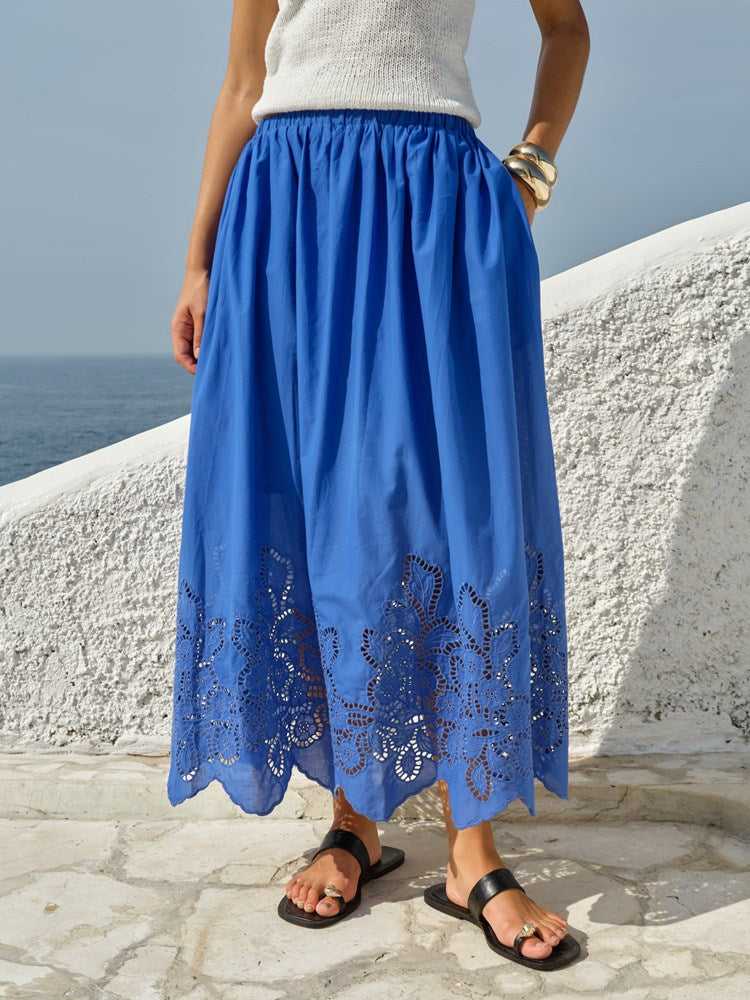 Fate+Becker Cosette Skirt in Cobalt - view 3