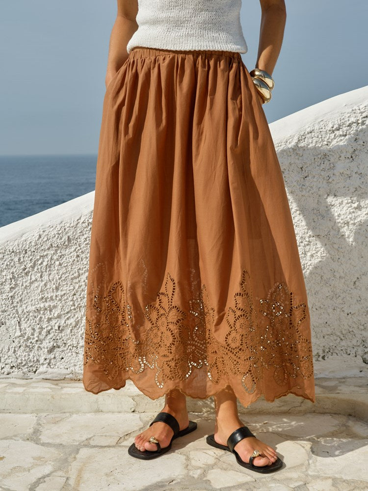 Fate+Becker Cosette Skirt in Tan