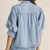 Lila Denim Balloon Shirt