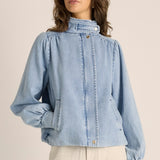 Lila Denim Bubble Jacket