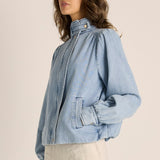 Lila Denim Bubble Jacket