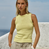 Fate+Becker Luella Knit Tank in Lemon - view 2