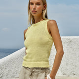 Fate+Becker Luella Knit Tank in Lemon - view 3
