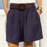 Fate+Becker Thalia Belted Short in Navy