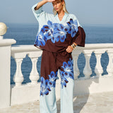 Fate+Becker Selene Popover Shirt in Nocturne Floral