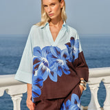 Fate+Becker Selene Popover Shirt in Nocturne Floral - view 2