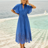 Fate+Becker Maribel Midi Dress in Cobalt - view 2