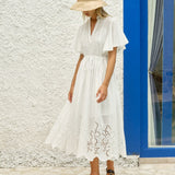 Fate+Becker Maribel Midi Dress in White - view 3